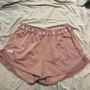 Soft Pink Under Armour Running Shorts